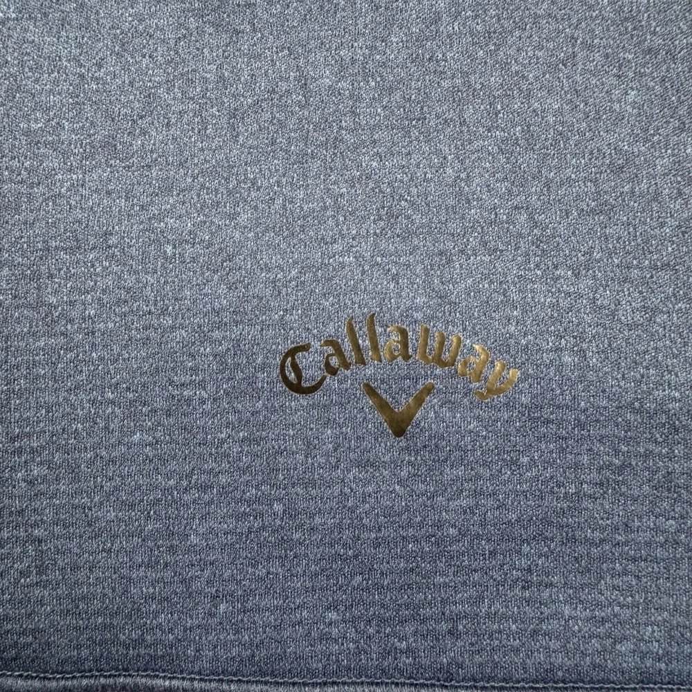 Callaway Golf 1/4 Zip Pullover Mens Medium Blue Performance Lightweight Logo Top